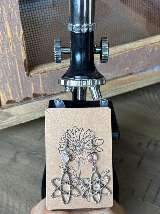 Beaded Science Atom Earrings