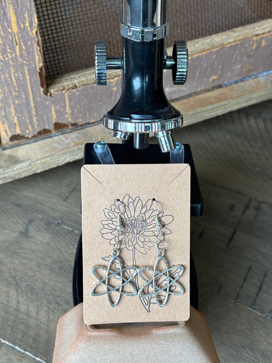 Beaded Science Atom Earrings