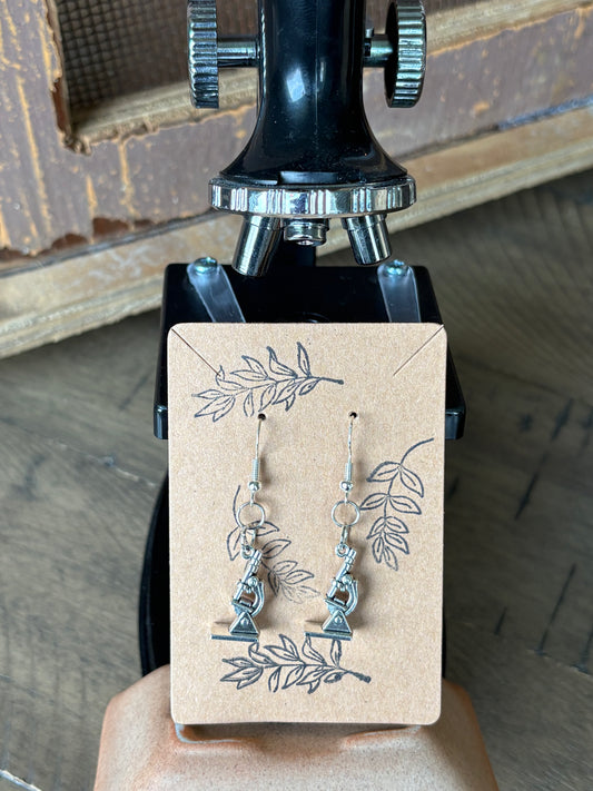 Beaded Science Microscope Earrings
