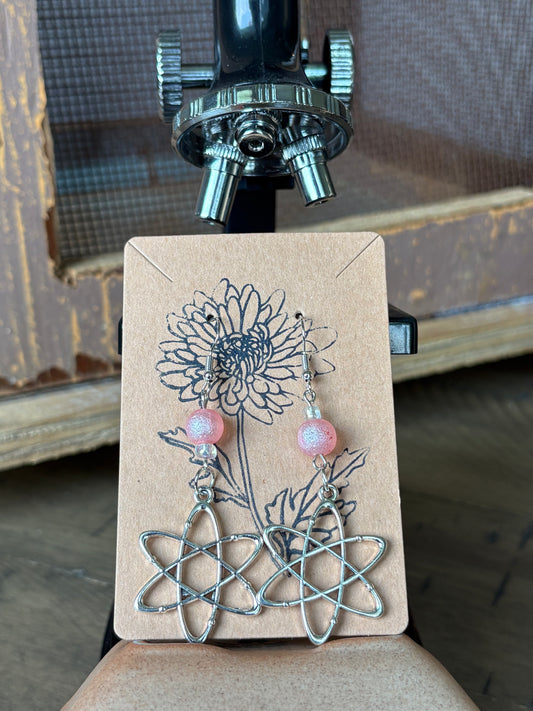 Beaded Science Atom Earrings