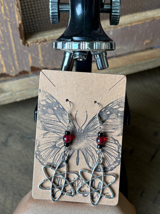 Beaded Science Atom Earrings