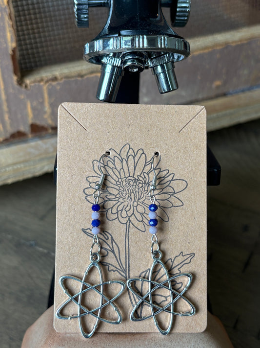 Beaded Science Atom Earrings