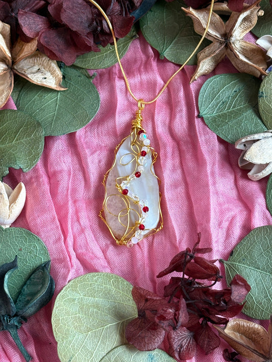 Wire Wrapped Stone Necklace